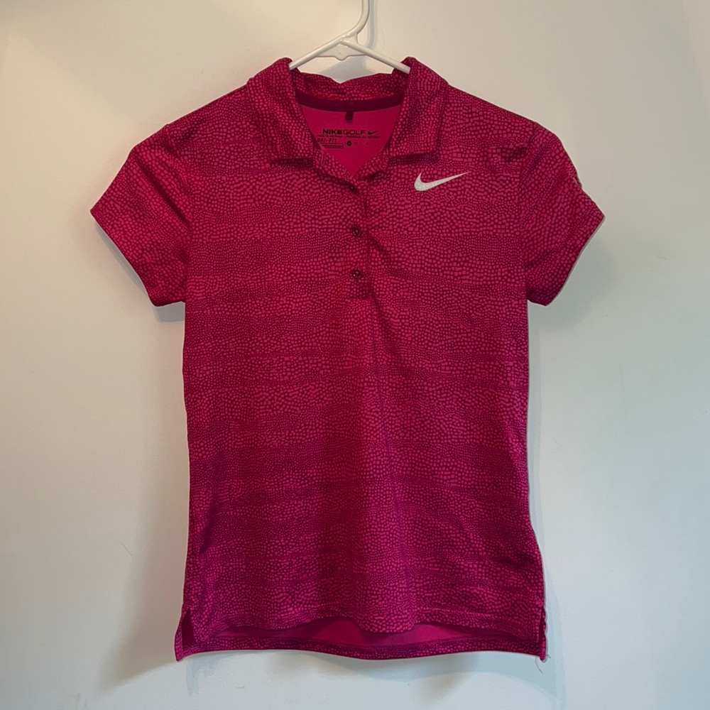 Pink Nike golf shirt